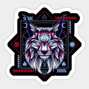 bobcat cat Sticker